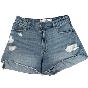 Hollister Curvy Ultra High-Rise Vintage Relaxed Grunge 90's Light Distressed 5